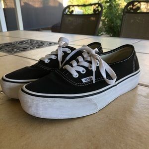 Classic Black Vans platform 2.0